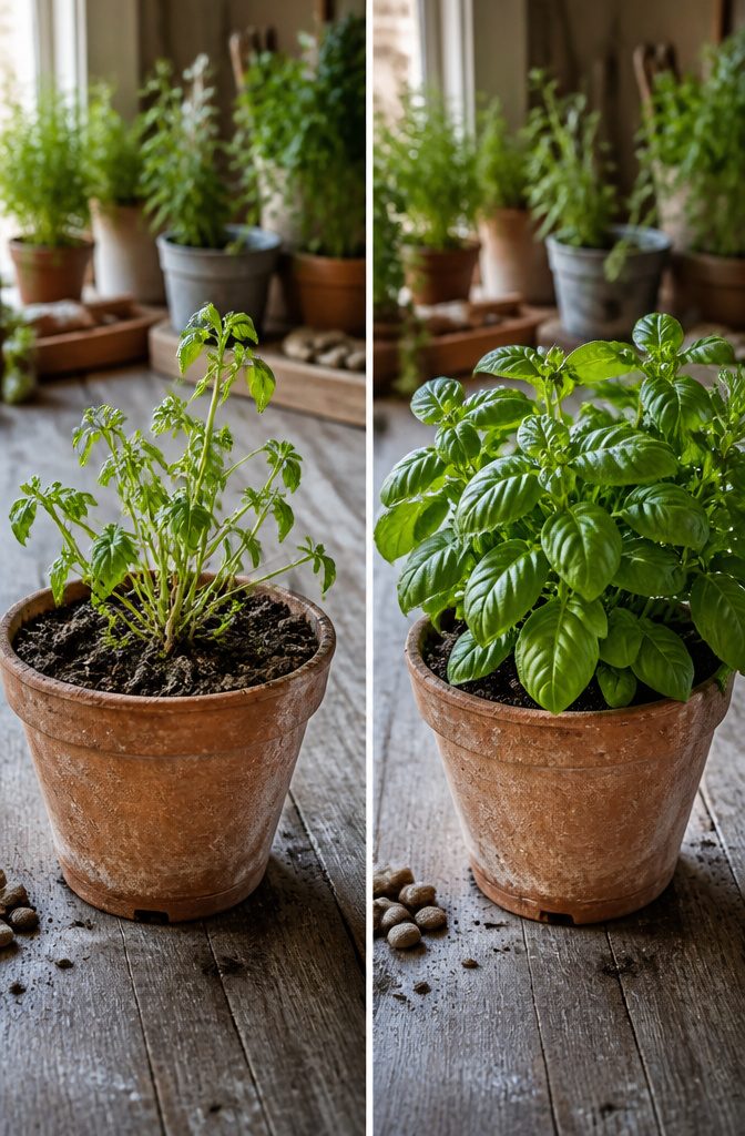 How to Grow Basil in Pots: 6 Steps for Container Herbs 1 A terracotta pot with drainage holes for basil cultivation.